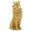 Mauro Ferretti Figura decorativa León Dorado 30x42x74 cm