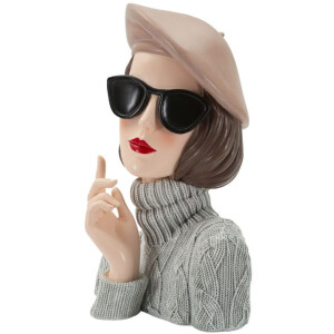 Mauro Ferretti Figura Parisina 18,5x14x26 cm gris