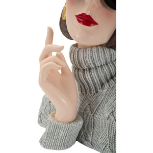 Mauro Ferretti Figura Parisina 18,5x14x26 cm gris