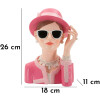 Mauro Ferretti Figura Parisina 18x11x26 cm rosa