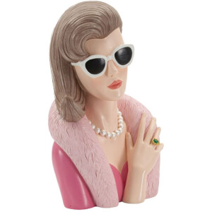 Mauro Ferretti Figura Mujer Parisina 18x12x28 cm rosa