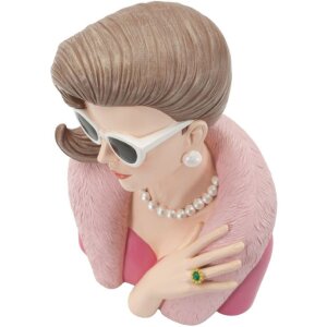 Mauro Ferretti Figura Mujer Parisina 18x12x28 cm rosa
