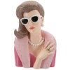 Mauro Ferretti Figura Mujer Parisina 18x12x28 cm rosa