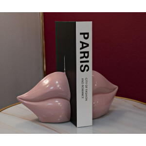 Mauro Ferretti Soporte para libros Boca 27x9x13 cm rosa
