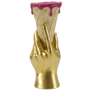 Mauro Ferretti Maceta tipo cono 12,5x11x31 cm dorado rosa