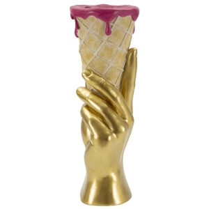 Mauro Ferretti Maceta tipo cono 12,5x11x31 cm dorado rosa