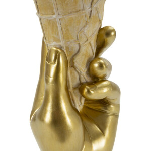 Mauro Ferretti Maceta tipo cono 12,5x11x31 cm dorado rosa
