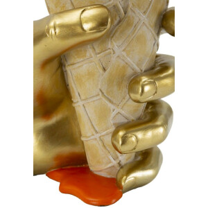 Mauro Ferretti Maceta tipo cono 18x16x26 cm dorado naranja