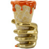 Mauro Ferretti Maceta tipo cono 18x16x26 cm dorado naranja