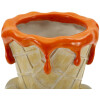 Mauro Ferretti Maceta tipo cono 18x16x26 cm dorado naranja