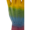 Mauro Ferretti Figura decorativa mano arcoíris OK 16x10,5x36 cm multicolor