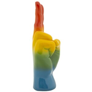 Mauro Ferretti Figura decorativa mano arcoíris...