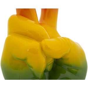 Mauro Ferretti Figura decorativa mano arcoíris Victoria 16x13x36,5 cm multicolor