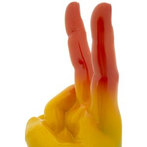 Mauro Ferretti Figura decorativa mano arcoíris Victoria 16x13x36,5 cm multicolor