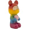 Rainbow Bear Oso de pie Multicolor 22,5x17,5x42,5 cm Polyresin