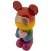 Rainbow Bear Oso de pie Multicolor 22,5x17,5x42,5 cm Polyresin