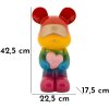 Rainbow Bear Oso de pie Multicolor 22,5x17,5x42,5 cm Polyresin