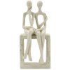 Mauro Ferretti Pareja de figuras Stons 11,5x9x25 cm crema