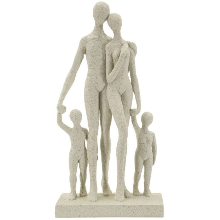 Mauro Ferretti Figura Familiar Stons 16x8x30,5 cm crema