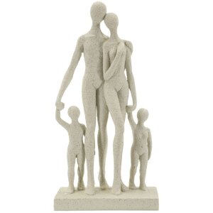 Mauro Ferretti Figura Familiar Stons 16x8x30,5 cm crema