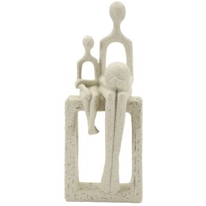 Mauro Ferretti Figurine Maternidad 10x7x26 cm color crema