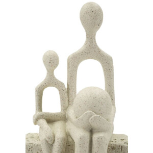 Mauro Ferretti Figurine Maternidad 10x7x26 cm color crema