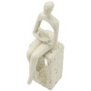 Mauro Ferretti Figuilla decorativa leyendo crema 8.5x6.5x24 cm