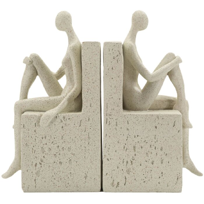 Mauro Ferretti Soportalibros Stons 24x10x20,5 cm crema