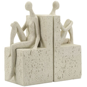 Mauro Ferretti Soportalibros Stons 24x10x20,5 cm crema