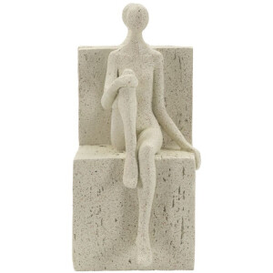 Mauro Ferretti Soportalibros Stons 24x10x20,5 cm crema