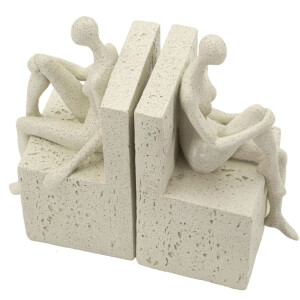 Mauro Ferretti Soportalibros Stons 24x10x20,5 cm crema