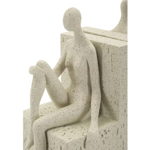 Mauro Ferretti Soportalibros Stons 24x10x20,5 cm crema