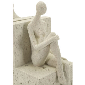Mauro Ferretti Soportalibros Stons 24x10x20,5 cm crema