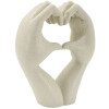 Mauro Ferretti Escultura Amor Stones 16,5x7x20 cm crema