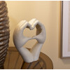 Mauro Ferretti Escultura Amor Stones 16,5x7x20 cm crema