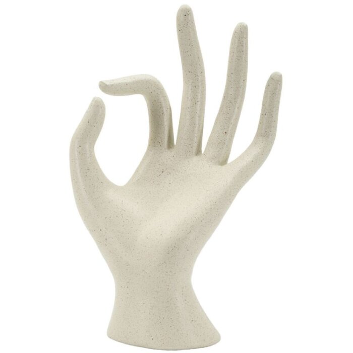 Mauro Ferretti Escultura OK Stons 14x10x24 cm crema
