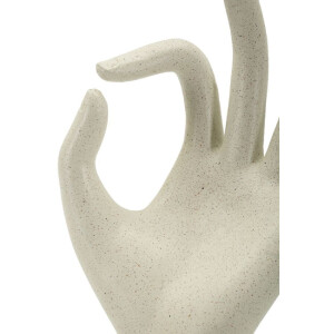 Mauro Ferretti Escultura OK Stons 14x10x24 cm crema