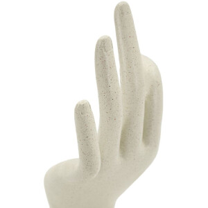 Mauro Ferretti Escultura OK Stons 14x10x24 cm crema