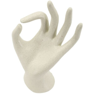 Mauro Ferretti Escultura OK Stons 14x10x24 cm crema
