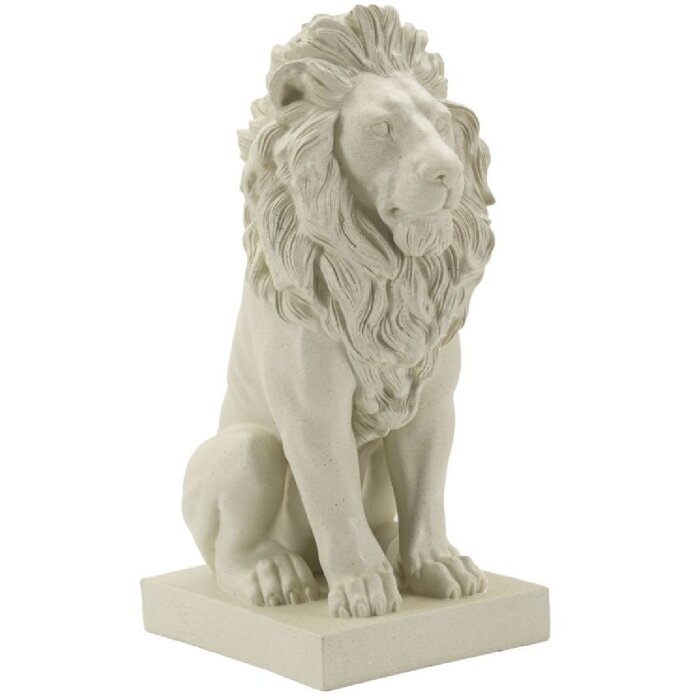 Mauro Ferretti Escultura León Stons 17,5x25x40 cm crema