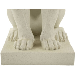 Mauro Ferretti Escultura León Stons 17,5x25x40 cm crema