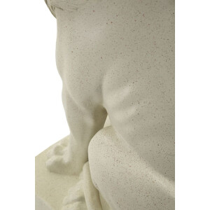 Mauro Ferretti Escultura León Stons 17,5x25x40 cm crema