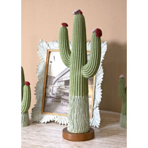 Mauro Ferretti Figura decorativa Cactus Stons 16,5x11x45 cm verde