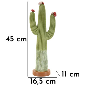 Mauro Ferretti Figura decorativa Cactus Stons 16,5x11x45 cm verde