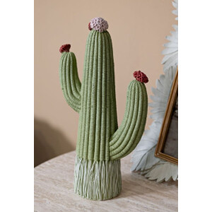 Mauro Ferretti Figura decorativa Cactus Stons 13x7x25 cm verde