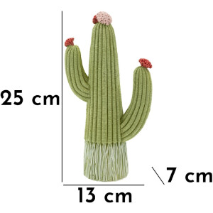 Mauro Ferretti Figura decorativa Cactus Stons 13x7x25 cm verde