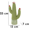 Mauro Ferretti Figura decorativa Cactus Stons 13x7x25 cm verde