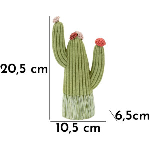 Mauro Ferretti Figura decorativa Cactus Stons 10,5x6,5x20,5 cm verde