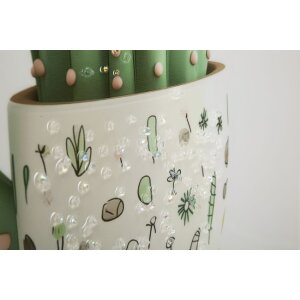 Mauro Ferretti Cuadro lienzo con marco Cactus en flor 40x2,8x40 cm