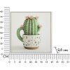 Mauro Ferretti Cuadro lienzo con marco Cactus en flor 40x2,8x40 cm